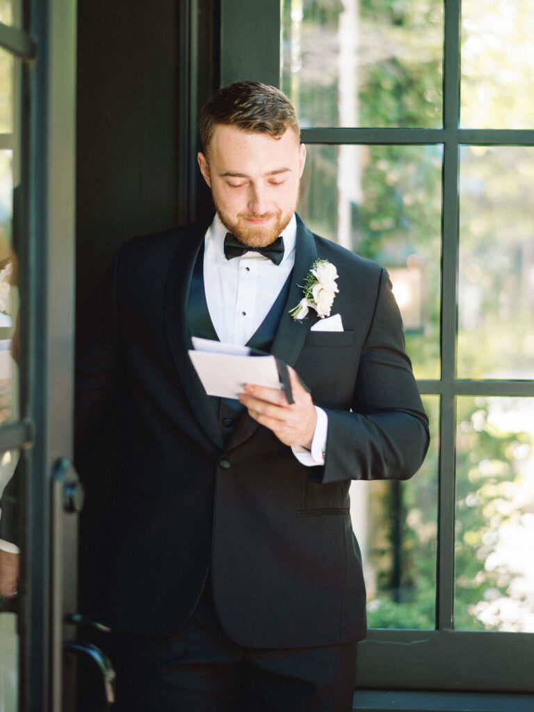 documentary style wedding photography private first touch with vows