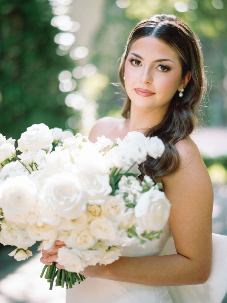 the peach orchard venue in the woodlands texas bride and groom photos